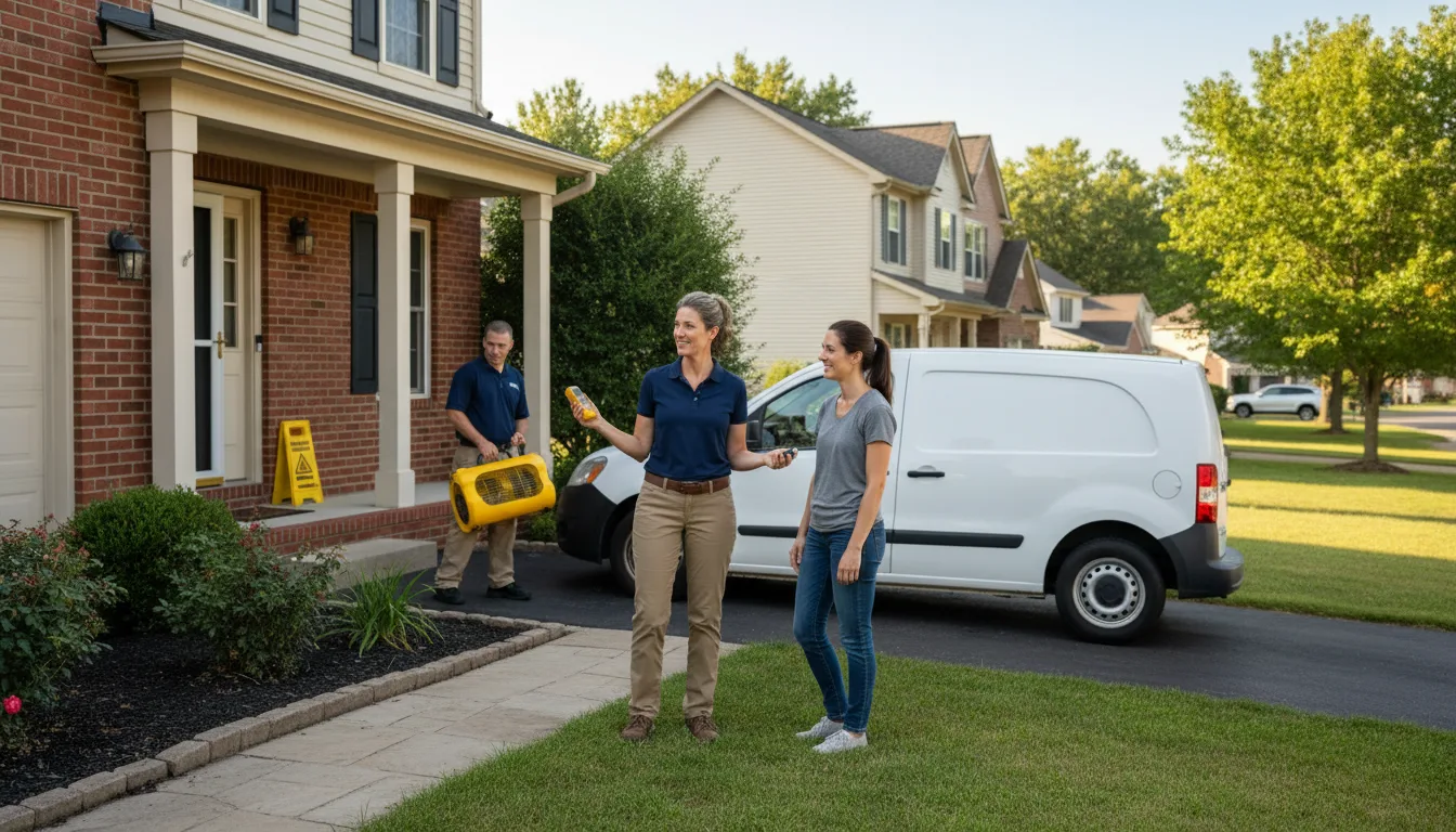 Water restoration image for Water Damage & Restoration Services in Broadford, VA